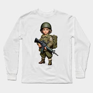 The Little Girl and a Gun Long Sleeve T-Shirt